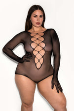 Mira Crotchless Bodysuit